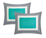 Chic Home Kavalier Color Block Geometric Pattern Design Hotel Collection Sheets 10 Pieces Comforter Decorative Pillows & Shams-Queen 90x90, Turquoise - Queen