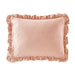 Chic Home Ashford Quilt Set Crinkle Crush Ruffled Drop Design Bed In A Bag Bedding - Sheets Pillowcases Pillow Shams Included - 7 Piece - Queen 80x60", Blush - Queen