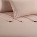 NY&C Home Lain 4 Piece Sheet Set Super Soft Stripe Embroidered Design – Includes 1 Flat, 1 Fitted Sheet, and 2 Pillowcases, King, Rose - Rose