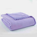 Shavel Micro Flannel High Quality Reversible Solid Patterned Super Soft And Warm Sherpa Blanket - Twin 66x90" - Amethyst - Twin,Amethyst