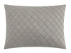 NY&C Home Trinity 5 Piece Cotton Blend Comforter Set Jacquard Interlaced Geometric Pattern Design Bedding - Decorative Pillows Shams Included, King, Grey - King