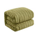 Chic Home Jessa Comforter Set Washed Garment Technique Geometric Square Tile Pattern Bed In A Bag Bedding - Sheets Pillowcases Pillow Shams Included - 7 Piece - Queen 90x92", Green - Queen