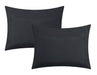 Chic Home Mycroft Pinch Pleated Ruffled Bed In A Bag Soft Microfiber Sheets 10 Pieces Comforter Decorative Pillows & Shams - Queen 90x90, Black - Queen