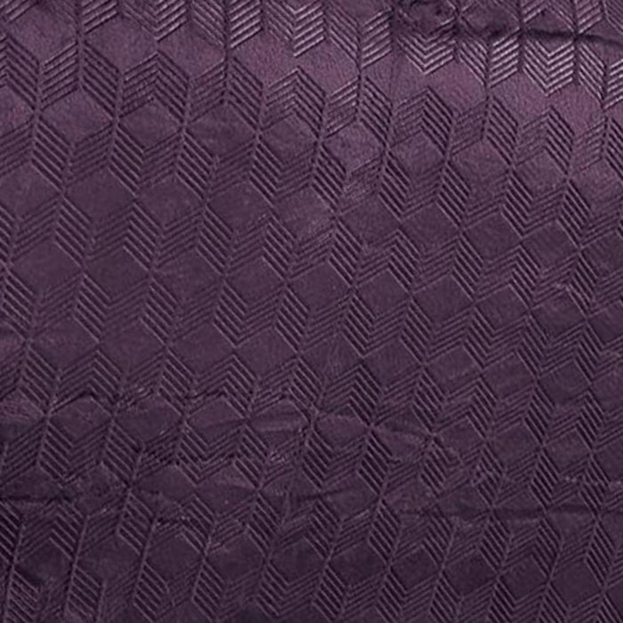 Amrani Soft Premium Microplush Bedcover Embossed Blanket Plum by Plazatex
