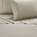 Chic Home Siena Sheet Set Solid Color Striped Pattern Technique - Includes 1 Flat, 1 Fitted Sheet, and 2 Pillowcases - 4 Piece - Queen 90x102", Green - Queen