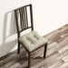 Ellis Lisa Solid Anchor Home Products Solid Color Poly Cotton Duck Fabric 16" Non Skid Chair Pad in Mist - 16"x16"