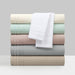 Chic Home Savannah Sheet Set Solid Color With Dual Stripe Embroidery - Includes 1 Flat, 1 Fitted Sheet, and 1 Pillowcase - 3 Piece - Twin 66x102", Rose - Rose