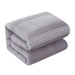 Chic Home Brice Comforter Set Pleated Embroidered Design Bed In A Bag - Sheet Set Decorative Pillows Shams Included - 9 Piece - King 104x92", Lilac - King