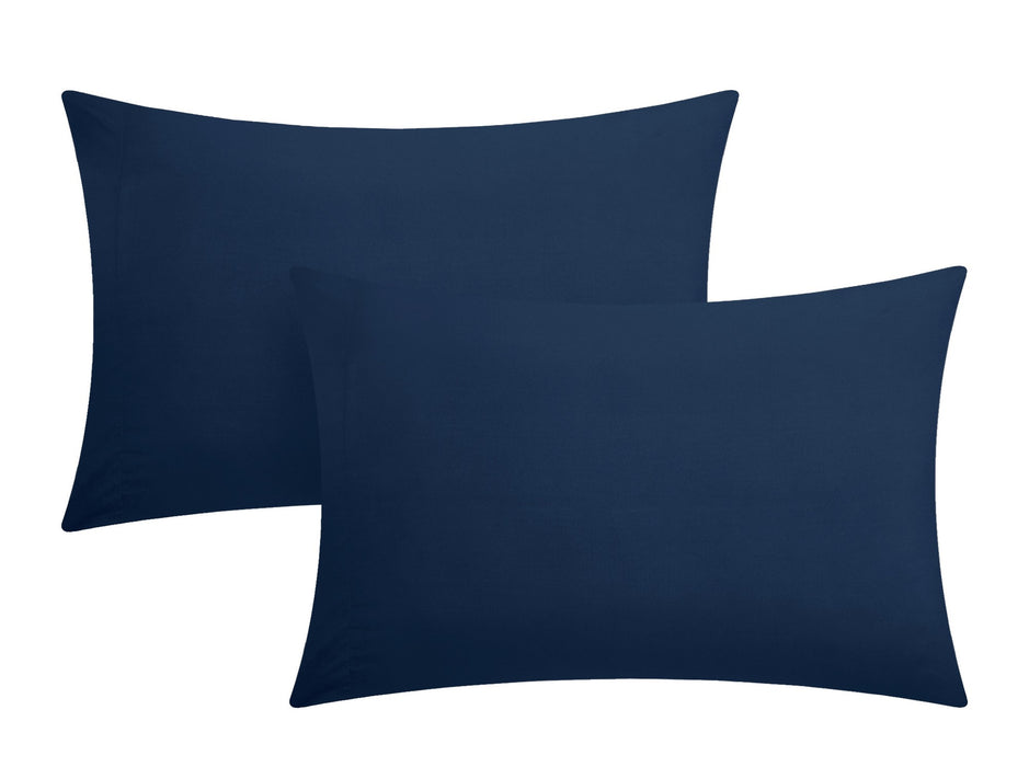 Chic Home Mycroft Pinch Pleated Ruffled Bed In A Bag Soft Microfiber Sheets 10 Pieces Comforter Decorative Pillows & Shams - King 104x90, Navy - King