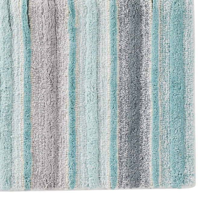 SKL Home Saturday Knight Ltd Water Stripe Traditional Designed Soft Cozy Rug - 20x30", Teal - Teal