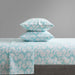 Chic Home Amira Sheet Set Watercolor Overlapping Rings Pattern Print Design - Includes 1 Flat, 1 Fitted Sheet, and 2 Pillowcases - 4 Piece - King 108x102", Aqua - Aqua