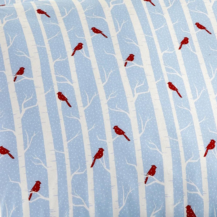 Micro Flannel Printed Deep-Pocket Sheet Set, Full, Cardinals Blue - Full,Cardinals Blue
