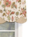 RLF Home Gianna Petticoat Valance Natural. 3"Rod Pocket, Contrast Bottom fabric. 50"W x 15"L - Natural