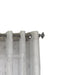 Commonwealth Habitat Triston Window Top Panel With 8 Silver Grommets 1" Side Hems and 3" Bottom Hem - 50x84" - Grey - 50x84"