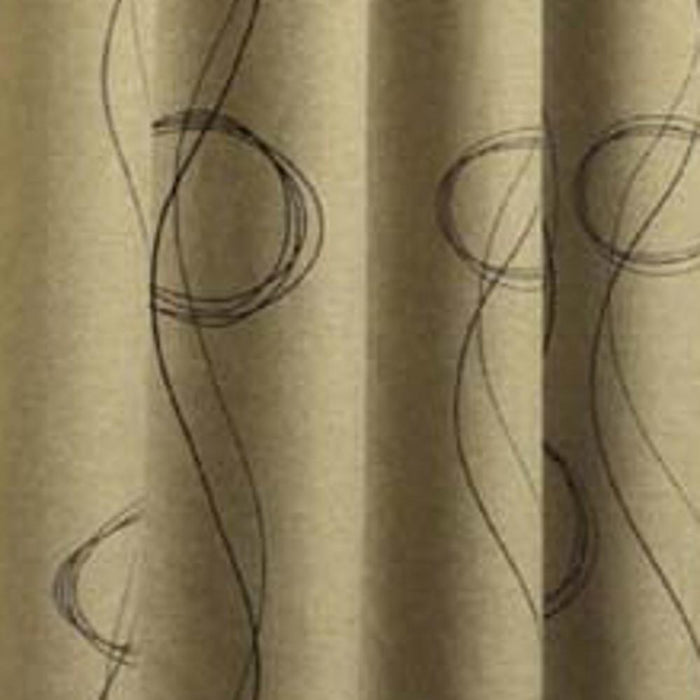 Commonwealth Thermalogic Brooke Woven Contemporary Print Grommet Panel - 54x84" - Beige - Beige