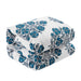 Chic Home Yazmin 7 Piece Duvet Cover Set Large Scale Floral Medallion Print Design Bed In A Bag Bedding Queen Blue - Queen