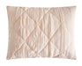 NY&C Home Leighton 9 Piece Comforter Set Diamond Stitched Design Crinkle Textured Pattern Bed In A Bag Bedding - Sheets Pillowcases Decorative Pillows Shams Included, King, Blush - King