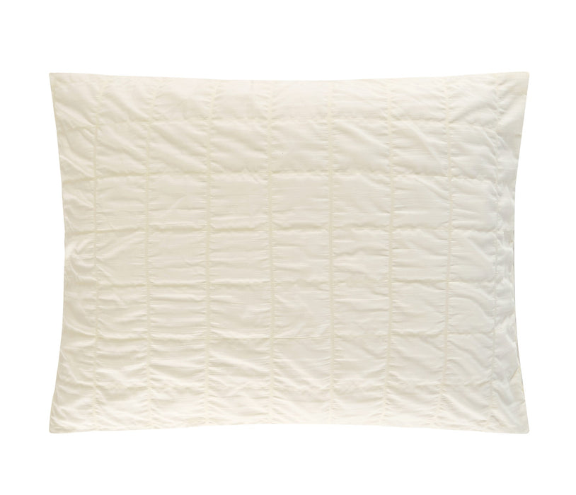 Chic Home Jessa Comforter Set Washed Garment Technique Geometric Square Tile Pattern Bedding - Pillow Shams Included - 3 Piece - Queen 90x92", Beige - Queen