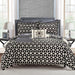Chic Home Medallion Modern Pattern Microfiber 6/8 Pieces Comforter Bed In A Bag Sheet Set & Decorative Shams - King 106x92, Black - King