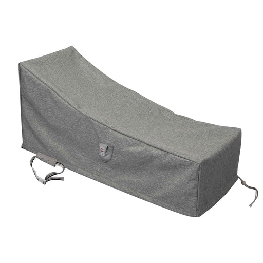 Summerset Shield Platinum 3-Layer Polyester Outdoor Chaise Lounge Cover - 73x28", Grey Melange - 73x28