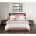 Chic Home Hortense Comforter And Quilt Set Hotel Collection Design Fish Scale Pattern Bedding Rose, Twin - Twin