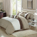 Chic Home Serenity 10 Piece Comforter Bed In A Bag Set - King 104x90, Beige - King
