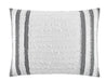 Chic Home Sofia Cotton Comforter Set Clip Jacquard Striped Pattern Design Bedding - Decorative Pillow Shams Included - 4 Piece - Queen 92x96", Grey - Queen