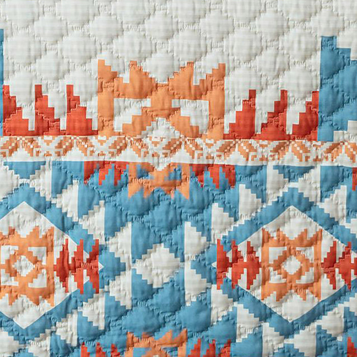Greenland Home Horizon Southwestern Boho Style High Quality Pillow Sham, King, Sunset - King