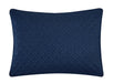 Chic Home Palmgren Rose Star Geometric 7 Pieces Quilted Bed In A Bag Soft Microfiber Sheet Set Decorative Pillows & Shams - King 104x90, Navy - King