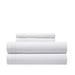 Chic Home Savannah Sheet Set Solid Color With Dual Stripe Embroidery - Includes 1 Flat, 1 Fitted Sheet, and 2 Pillowcases - 4 Piece - King 108x102", White - White