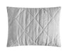 NY&C Home Leighton 5 Piece Comforter Set Diamond Stitched Design Crinkle Textured Pattern Bedding - Decorative Pillows Shams Included, Queen, Grey - Queen