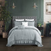 Chic Home Kensley Comforter Set Washed Crinkle Ruffled Flange Border Design Bedding Lavender, King - King