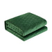 NY&C Home Wafa 7 Piece Velvet Quilt Set Diamond Stitched Pattern Bed In A Bag Bedding - Sheets Pillowcases Pillow Shams Included, King, Green - King