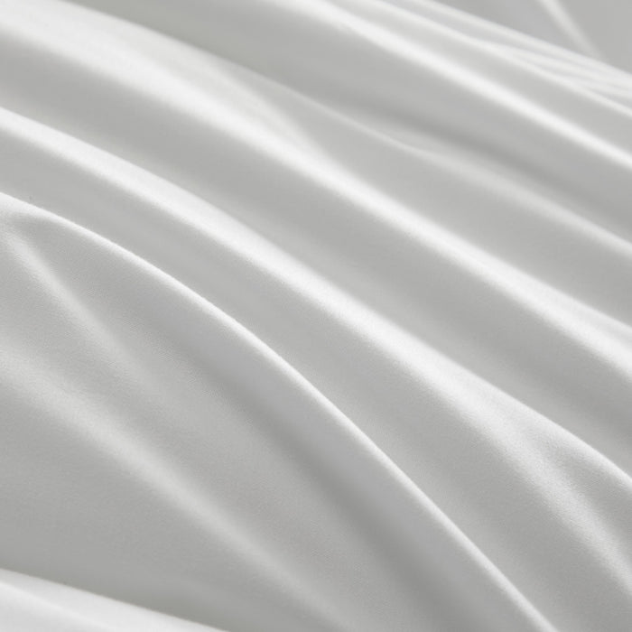 NY&C Home Halsey Comforter Box Stitched Design Lightweight Down Alternative Filling, Queen, White - Queen