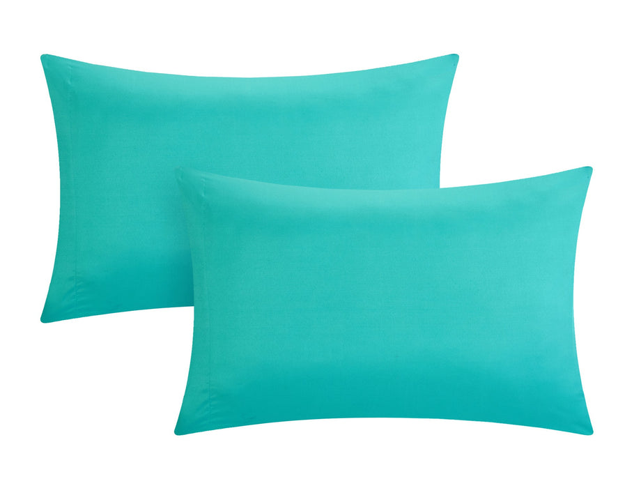 Chic Home Kavalier Color Block Geometric Pattern Design Hotel Collection Sheets 10 Pieces Comforter Decorative Pillows & Shams-King 104x90, Turquoise - King
