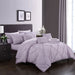 Chic Home Mycroft Pinch Pleated Ruffled Bed In A Bag Soft Microfiber Sheets 10 Pieces Comforter Decorative Pillows & Shams - King 104x90, Lavender - King
