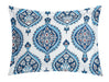 Chic Home Cedar 4 Pieces Duvet Cover Set Cotton Zipper Closure Pillow Shams - Queen 90x92, Blue - Queen