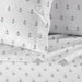 NY&C Home Marina 3 Piece Sheet Set Super Soft Nautical Theme Geometric Anchor Pattern Print Design – Includes 1 Flat, 1 Fitted Sheet, and 1 Pillowcase, Twin XL, White - White
