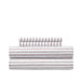 Chic Home Kailey Sheet Set Solid White With Dot Striped Pattern Print Design - Includes 1 Flat, 1 Fitted Sheet, and 1 Pillowcase - 3 Piece - Twin 66x102", Wine Red - Wine Red