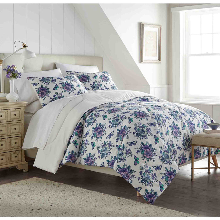 Seersucker Comforter Set, Full/Queen, English Garden - Full/Queen,English Garden