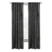 Thermalogic Seren Classic Velvet Room Darkening Dual Header Energy Efficient Curtain Panel 50" x 63" Charcoal - 50X63