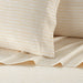 NY&C Home Samara 4 Piece Sheet Set Super Soft Unique Striped Pattern Print Design – Includes 1 Flat, 1 Fitted Sheet, and 2 Pillowcases,King , Yellow - Yellow