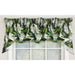 RLF Home Hydrangea Empire Valance Tuxedo Black 3-Scoop. 64"W x 25"L For windows up to 60"W - 60"W X 25"L,Tuxedo