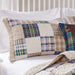 Greenland Home Oxford Quilt and Pillow Sham Set - 5-Piece - Full/Queen 90x90", Multi - Full/Queen
