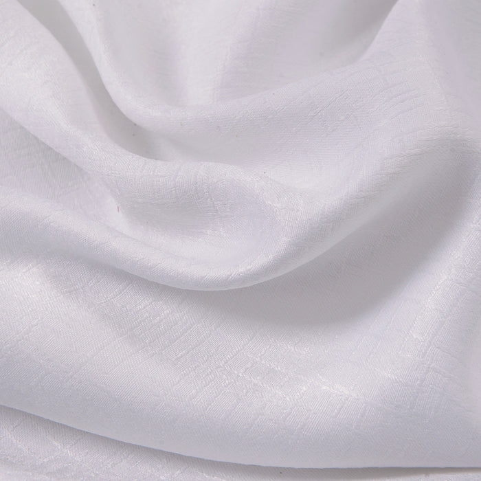 Olivia Gray Lynx Matte Embossed Blackout Grommet Panel - White