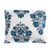 Chic Home Yazmin 7 Piece Duvet Cover Set Large Scale Floral Medallion Print Design Bed In A Bag Bedding Queen Blue - Queen