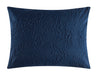 Chic Home Mayflower Comforter Set Embossed Medallion Scroll Pattern Design Bed In A Bag Navy, Queen - Queen