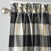 Saturday Knight Ltd Grandin Classic Tailored Woven Window Panel - 40x84", Black - 40x84