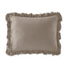 Chic Home Ashford Quilt Set Crinkle Crush Ruffled Drop Design Bed In A Bag Bedding - Sheets Pillowcases Pillow Shams Included - 7 Piece - Queen 80x60", Taupe - Queen
