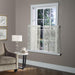 Habitat Mona Lisa Jacquard Scalloped Lace Tailored Tiers Pair - 56x36", Shell - 56x36",Shell